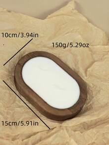 A Brand New Wooden Boat-Shaped Aroma Candle, The Perfect Choice For Party Gifts, Vacation Atmosphere Decoration, And Home Lighting. This Wooden Bowl Aroma Candle Is Suitable For Homes, Hotels, And High-End Restaurants. It Can Be Used For Home Decor And Indoor Aroma, As Well As For Ramadan, Parties, Valentine's Day, Mother's Day, And Graduation Season. - Multicolor - View 6