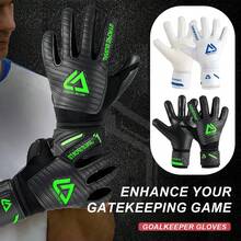 高性能专业守门员手套，防滑耐用乳胶材质，高度透气，多功能足球守门员手套 - 彩色 - 查看 2