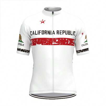 Anti-Slip Zipper Design Cycling Jersey, Moisture-Wicking And Quick-Drying, Suitable For Mountain Bike And Road Bike Riding