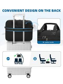 NEWHEY 15.6 Inch Waterproof Laptop Bag For Men, Large Capacity Professional Messenger Bag, Dual Use For Business Travel And Work Laptop Case - Multicolor - View 4