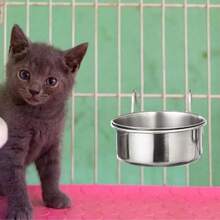 不锈钢鹦鹉食盆 - 宽口防溢食盆，带可调节夹子，适用于玄凤鹦鹉/桃脸爱情鸟/虎斑鹦鹉笼式喂食器 - 100ml - 查看 11