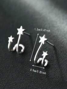 Ladies' Fashionable And Unique Star Shaped Earrings
