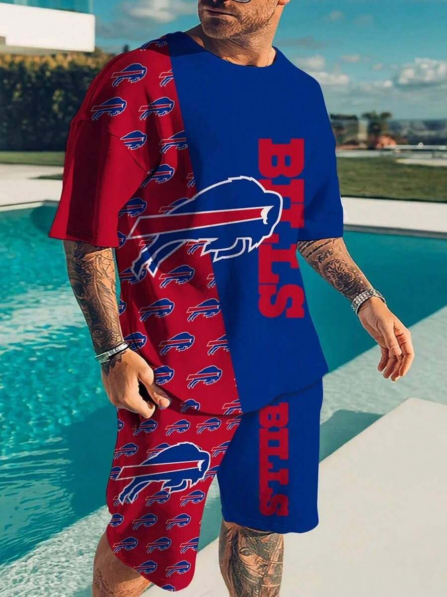 Buffalo Bill-S Mens T-Shirt Shorts Set - Style - View 1