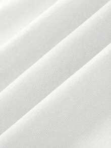 女士夏季蕾丝吊带背心，短款圆领修身无袖叠穿上衣，性感优雅浪漫派对上衣 - 白色 - 查看 8