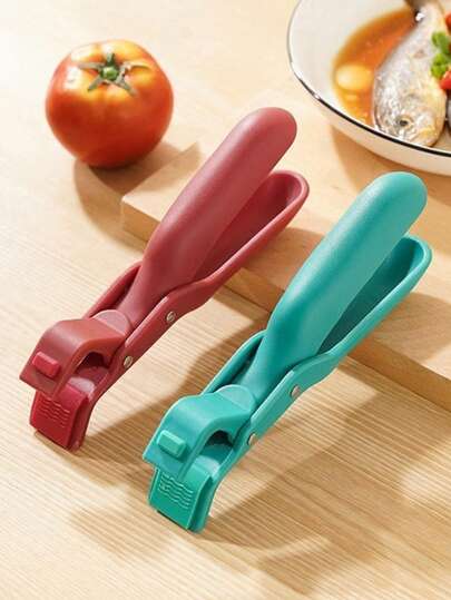 2 adet/1 adet Çok Fonksiyonlu Silikon Isıya Dayanıklı Klips - Isıya Dayanıklı Silikon Klipsler, Kaymaz Silikon Klipsler, Tepsi Tutucu - Gıda İşleme Mutfak Aletleri, Mikrodalga Buharlı Pişirici Klipsleri, Çok Amaçlı Kase Rafı Klipsleri, Kase Tutucu, Hava Fritözü Klipsleri, Isıya Dayanıklı Saplar, Isıya Dayanıklı Kase Klipsleri, Fırın Tencere Klipsleri, Ergonomik Sıcak Yemek Klipsleri