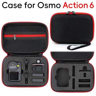 porseejie Portable Carrying Case For OSMO ACTION 6 Protector Accessories