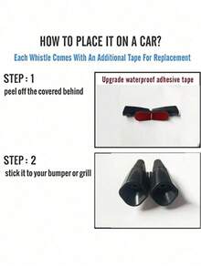 2-Pack Black Car Animal Deterrent – Wind-Powered Ultrasonic Deer Repeller Vehicle Deer Whistle Battery-Free Wildlife Repellent Car Animal Alert Device, Bestselling Must-Have Car Safety Accessory For Rural Road Driving Nighttime Commute Suburban Road Trips Outdoor Self-Drive Tours, Top-Rated Car Wildlife Deterrent Ideal Gift For Friends Colleagues Rural Commuters - A - View 6