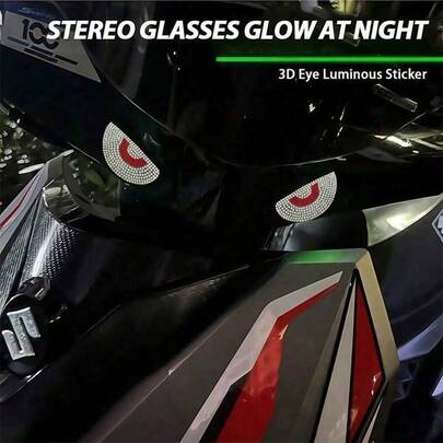 水钻恶魔眼汽车/摩托车装饰贴纸，个性化创意车贴