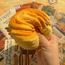 最新热销手撕面包黄油吐司挤压减压慢回弹玩具，粘性材质 - 生日礼物、圣诞礼物、派对礼物、最佳礼物、复活节礼物 - 彩色 - 查看 5