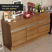 Gabinete Bajo Cocina Madesa Glamy 150cm Con Encimera MM 1 - Marrón - Ver 5