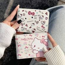 二合一可爱猫咪卡通保护卡包，适用于驾驶证、身份证、银行卡、卡片收藏，多卡位钱包（2种款式可选） - 彩色 - 查看 2