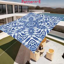 1pc 2D Digital Print Sun Shade Cloth, 5 Different Bohemian Pattern Styles, Features Include Printed Pattern, Windproof, Detachable, Lightweight, Semi-Shading, Dustproof, Durable