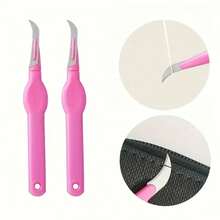 1pc/2pcs Sewing Ripper, Purple Plastic Handle, Seam Ripper, Thread Cutter, Sewing Craft Needle Threader Tool