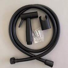 Handheld Bidet Sprayer - Stainless Steel Cloth Diaper Spray Nozzle, Adjustable Water Pressure, With Spray Hose, Suitable For Baby/Female Intimate Cleaning - 3pcs Set - View 2