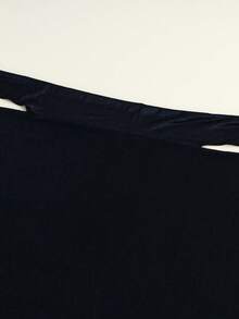 1条女士纯色系带头巾，时尚简约休闲百搭头巾，柔软光滑舒适长款围巾头巾配饰，尺寸可调节，佩戴方便，适合搭配头巾服饰，四季皆宜。 - 彩色 - 查看 4