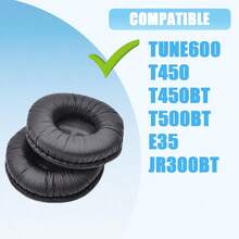 适用于T450BT耳机的替换耳垫，兼容JR300、JR300BT、T450BT、T500BT、Tune 500、Tune 500BT、Tune 510BT和Tune 520型号 - 均碼 - 查看 4