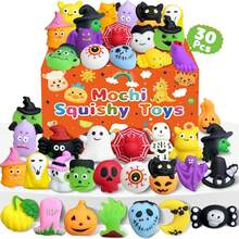 30 Pack Squishy Toys, Kawaii Party Favors Kids 3-5, 4-8, 8-12, Box Toys Classroom Prizes, Birthday Valentines Day Gifts Goodie Bag Stuffers Bulk Fidget Sensory Toy,Birthday,Party Gifts,Squeeze Toy - 萬聖節 - 查看 9