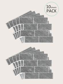 WalDecoo 1/10/20 Sheets Of 11.56" X 8.38" -Subway Tile Peel And Stick Backsplash - Waterproof, Stain-Resistant, Easy DIY Installation.Removable Self Adhesive Wall Tile Sticker Kitchen Bathroom Backsplash For Festival Layout - Multicolor - View 14