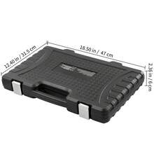 Tap And Die Set, 116-Piece Include Metric And SAE Size, Bearing Steel Taps And Dies, Essential Threading Tool For Cutting External Internal Threads, With Complete Accessories And Storage Case - 銀色 - 查看 10