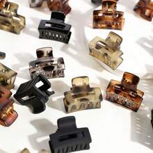 15/20/30 buc mini cleme de păr în formă de floare, cleme mici de culoare cafea, cleme cu breton, accesorii de păr (20 buc o mărime) gheare de păr pentru femei vară - Multicolor - Vizualizare 4