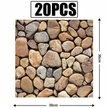 20 tấm ốp tường tự dính họa tiết đá 3D, decal dán tường 3D, thích hợp cho phòng khách, nhà bếp, phòng tắm, trang trí nhà cửa. - Nhiều màu - Xem 11