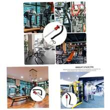 Pasador de Pesas, Pasador de apilamiento de Pesas magntico con Accesorios para Equipos de Entrenamiento de Fuerza con Cuerda de traccin para el Gimnasio de la Aptitud del Ejercicio - inicial - Ver 1