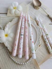 Bộ 2 chiếc (một hộp) Nến hình nón dài màu hồng, dài 9,84 inch, sáp đậu nành không khói, trang trí tiệc cưới, tạo không khí ấm cúng. Nến hình nhánh dài, màu đen, màu đỏ, màu hồng, màu trắng, nến tạo không khí lễ hội, nến ngày Valentine, nến dễ thương và vui nhộn, trang trí nhà cửa. - Nhiều màu - Xem 4