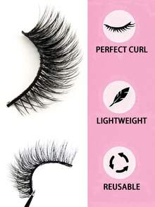 10对假睫毛 猫眼假睫毛 狐狸眼假睫毛 眼尾加长假睫毛 仿貂毛假睫毛 自然妆效假睫毛 短款睫毛嫁接 化妆用假睫毛条，睫毛，假睫毛 - 交叉款 - 查看 3