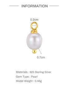 1pc DIY 18K Solid Gold CZ Dangle Hoop Charm Earring Chain Drop Pendent Accessory Dainty Cartilage Helix Tragus Lobe Piercing Gift For Her