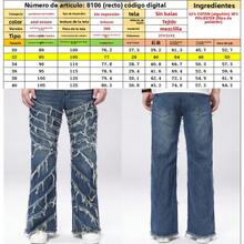 Pantalones vaqueros acampanados sin elasticidad para hombre, azul oscuro, diseño de calle minoritario, retro americano de alta calle, holgados, marca de moda - Azul oscuro - Ver 5