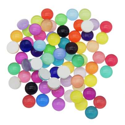 100 piezas de cristales de colores mixtos, gemas de tiempo, accesorios de joyería DIY para anillos, materiales decorativos