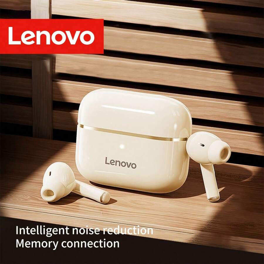 Lenovo EA230 Mini 無線學生耳機，藍牙 5.4，觸控操作，低延遲遊戲耳機，長距離 HD 通話降噪麥克風，入耳式耳機