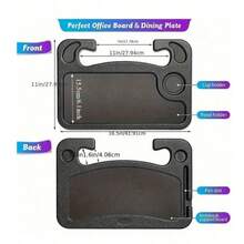 Portable Car Dining Table, Foldable Food Cup Holder Tray, Car Storage Rack, Backseat Cup Holder, Multi-Functional Car Accessories - A - View 3