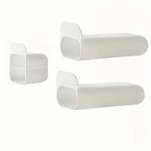 1pc, Desktop Pen Holder, Clip-On Pencil Storage Container, Adhesive Office Supplies Accessories, PP Plastic Desktop Organizer Set, With Strong Adhesion And Rounded Corners - 隨機顏色 - 查看 7