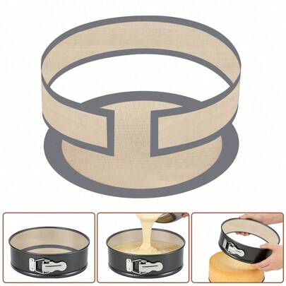 1pc/2pcs Silicone Baking Mat, Spring Form Protector Mat, Reusable Non-Stick Easy Clean Baking Tray Liner, Oven Baking Accessories - Suitable For Cookies, Macarons, Bread, Pastries, Baking Supplies, Silicone Baking Mat Set