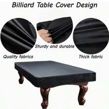 台球桌罩 - 提供 3 种尺寸（黑色） 耐用、防水、防尘、防紫外线 适用于斯诺克球桌、12 英尺斯诺克球桌、家用斯诺克球桌、标准尺寸斯诺克球桌、大型台球桌和 7 英尺台球桌（仅含桌罩）
