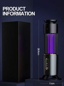 Lámpara mata mosquitos, trampa de insectos y moscas, linterna de camping con temporizador USB, matamoscas eléctrico, repelente de insectos para exteriores - Multicolor - Ver 10