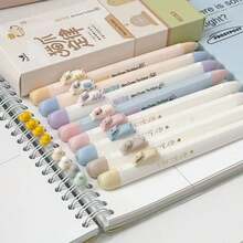 Fan Wuxiang Cat Magnetic Suspension Pen, Ins Style High-Value Cat Pen, Ingot Shape Creative Neutral Ballpoint Pen, Students Can Use CS Head 0.5mm, Quick-Drying Brush Pen - Black - View 5