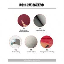 1 Set Slim Game Console Printed Skin Sticker, Waterproof Durable Scratch-Resistant Protective Decal