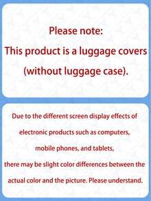 1 件装行李箱套，多种尺寸可选。采用聚酯纤维材质，防刮耐磨，男女通用。商务旅行和夏季度假的理想之选。易于手洗且可拆卸，是旅行必备配件。 - 彩色 - 查看 4