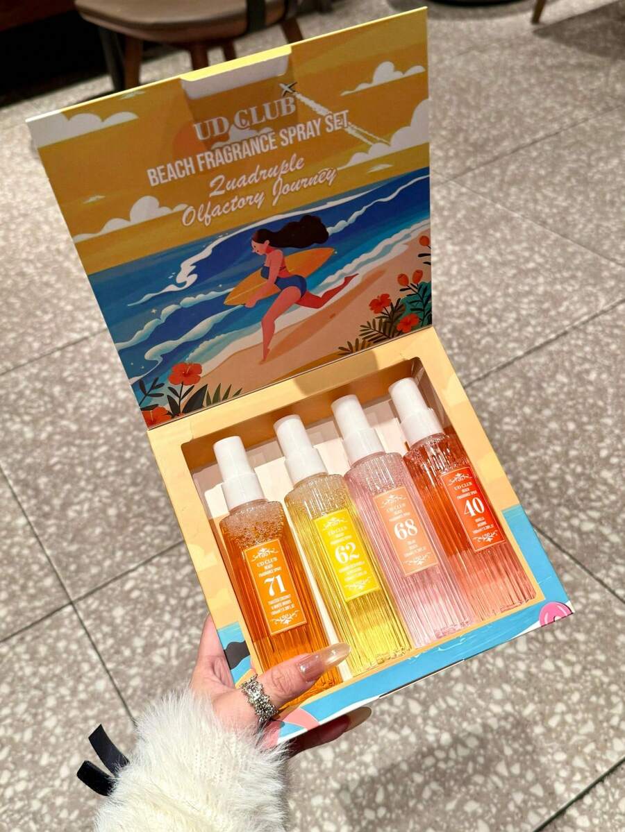 4 件装 10ml 限量版礼盒，巴西数码香氛喷雾，四种香型可选，适用于室内外空气清新。这款层次丰富的香氛喷雾持久留香，散发自然清新的气息，融合了优雅的里约热内卢香草、椰子、花香、柑橘、木香和海洋香调，适合约会、派对、聚会、节日、居家、酒店和办公室等各种场合。是馈赠家人、亲戚和朋友的理想之选。 - 彩色 - 查看 1