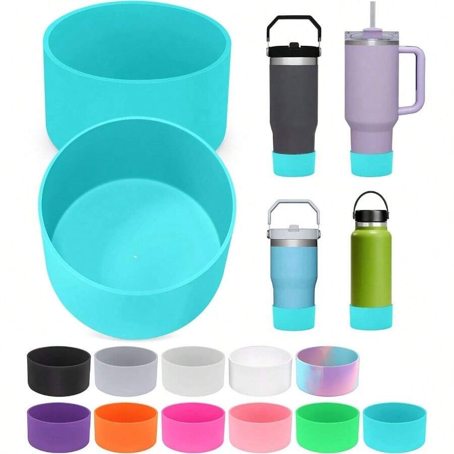 2PCS Boot, Silicone Bottom Adventure 40oz 30oz IceFlow 20oz 30oz Bottle Hydroflask Tumbler 12 - 24oz Accessories Avoid ScratchesNoise - 藍色 - 查看 1