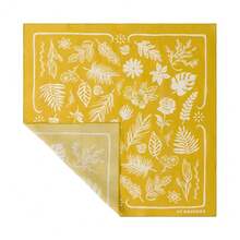 22\X22\ Flower Cotton Bandana Multi-Purpose Headbands - YellowLeaf - View 3