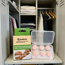 6 Peças Novos Plugues de Ouvido de Massa de Silicone, Plugues Moldáveis para Redução de Ruído, Plugues de Ouvido de Silicone Transparente em Várias Cores - Atividades Aquáticas, Design Confortável, Auxílio para Dormir, Reutilizável, Silicone de Alta Qualidade, Sem Bateria Necessária - Rosa Bebê - Visão 3