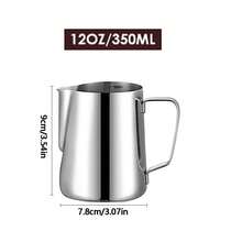 Bình tạo bọt sữa 12oz, vòi phun hơi nước cho máy pha cà phê espresso, bình hấp sữa bằng thép không gỉ để tạo hình cappuccino latte art, kèm bút trang trí, thích hợp cho mùa tựu trường. - Nhiều màu - Xem 13