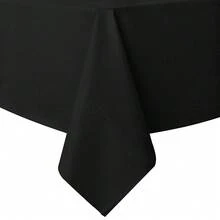 Sancua 1OO% Waterproof Rectangle PVC Tablecloth - 54 X 108 Inch - Oil Proof Spill Proof Vinyl Table Cloth, Wipe Clean Table Cover For Dining Tables, Buffet Parties And Camping, Black - Black54inchx108inchRectangular - View 1