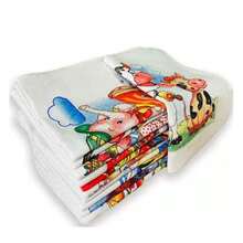 Pano De Prato Atacado Premium Estampado Kit Com 10 Peças - Multicolorido - Visão 3