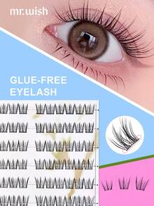 96pcs Animal Series - Bird Series - Big Eye Plus Stocking Eyelash Recommendation Curling Segmented New Handmade Non-Removal Single Cluster Natural Cartoon Eye False Eyelashes MR.WISH - C - View 2