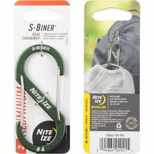 Size - 1 S - Biner - Mosquetn doble, acero inoxidable, negro, 2 unidades paquete de 1 - Verde -Oliva + Tamaño #4 (Paquete de 1) - Ver 10