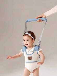 1pc Baby Walking Assistant Harness, Cute Bear Design, Toddler Walking Leash, Anti-Fall Anti-Strangle Walking Aid, Breathable Baby Walker